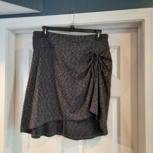 The North Face Skirt Womens XL Black Space Dye Hiking Cypress‎ Ruched Travel